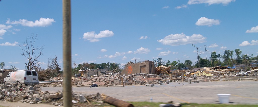 Bahari Adoyo Follow Tornado Damage  This is a picture of the tornado damage that my hometown of Tuscaloosa, Alabama took on April 27, 2011. These images have not been edited, some have been cropped. All were taken from a moving vehicle.